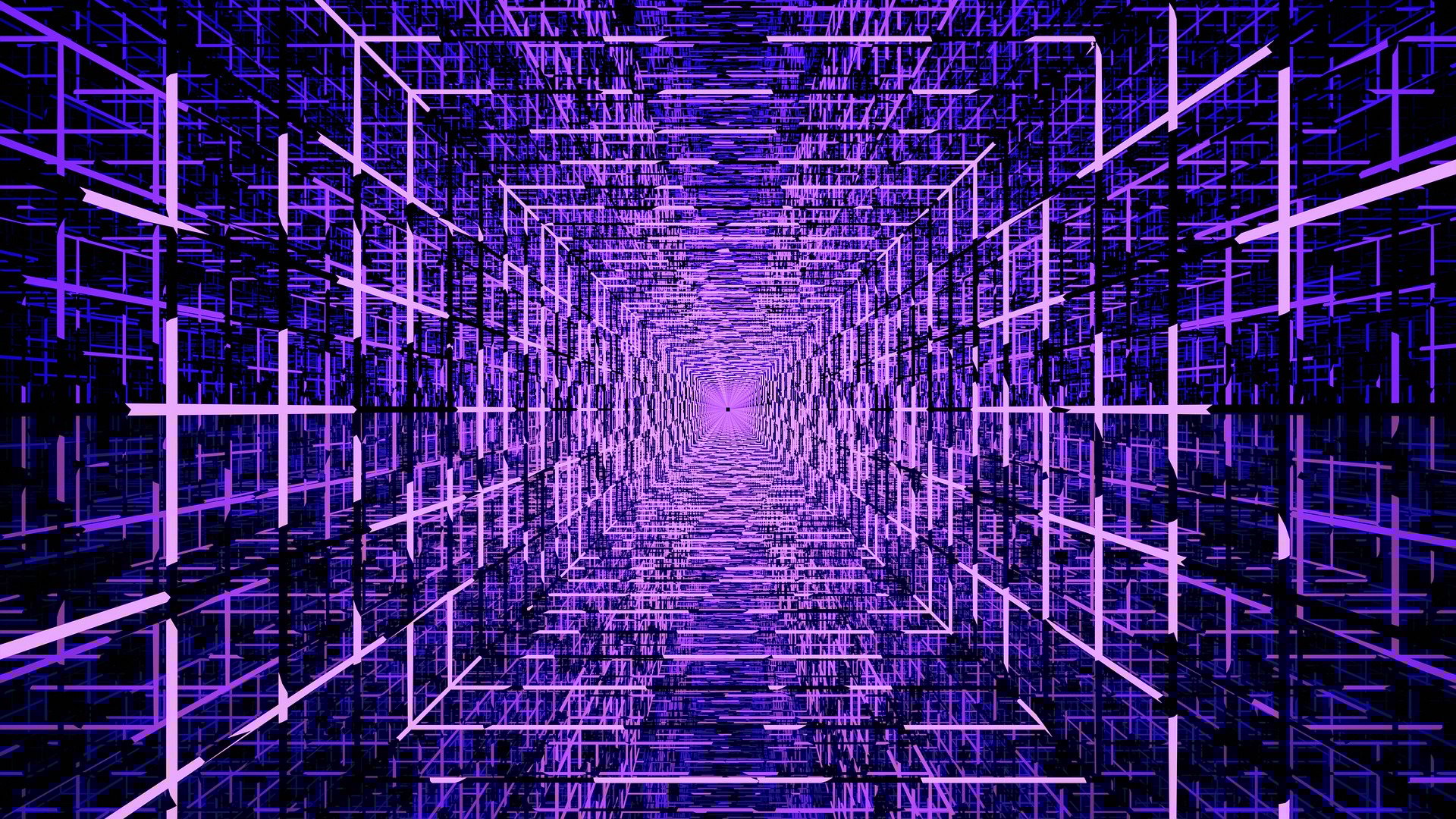 A graphic showing a futuristic tunnel.