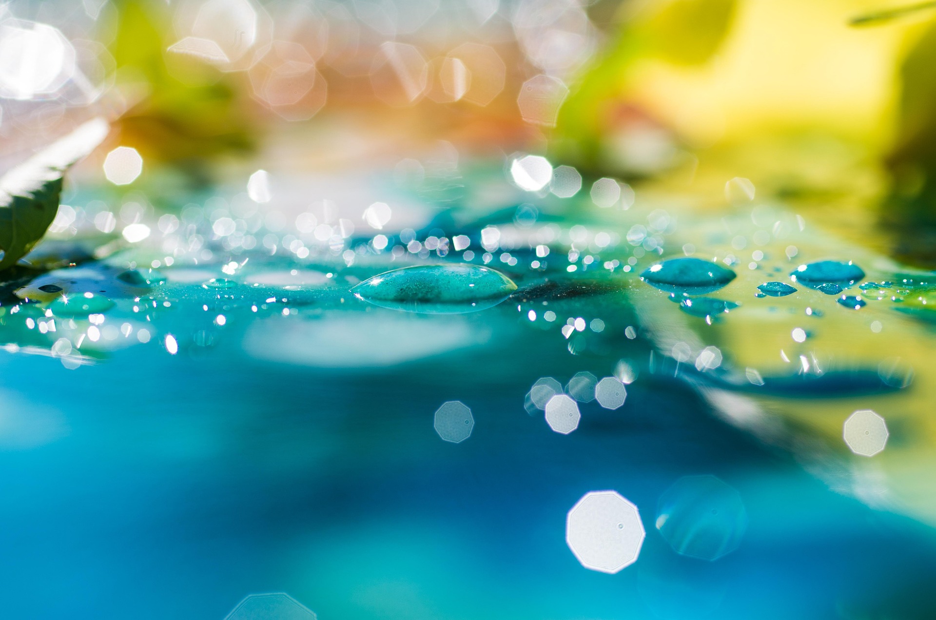 Water and colors bubbling up and moving, ripples.