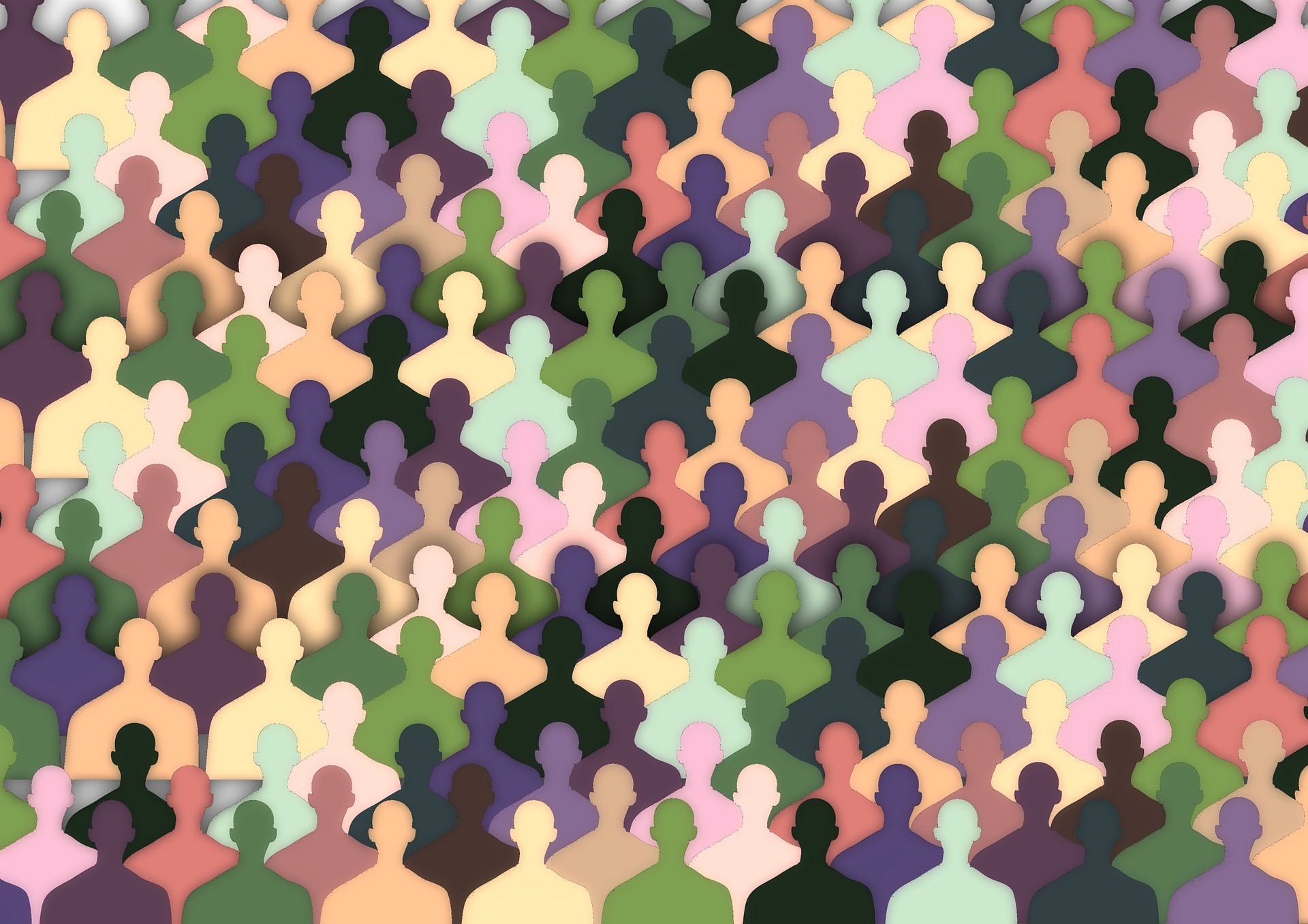 A diverse consumer audience graphic.