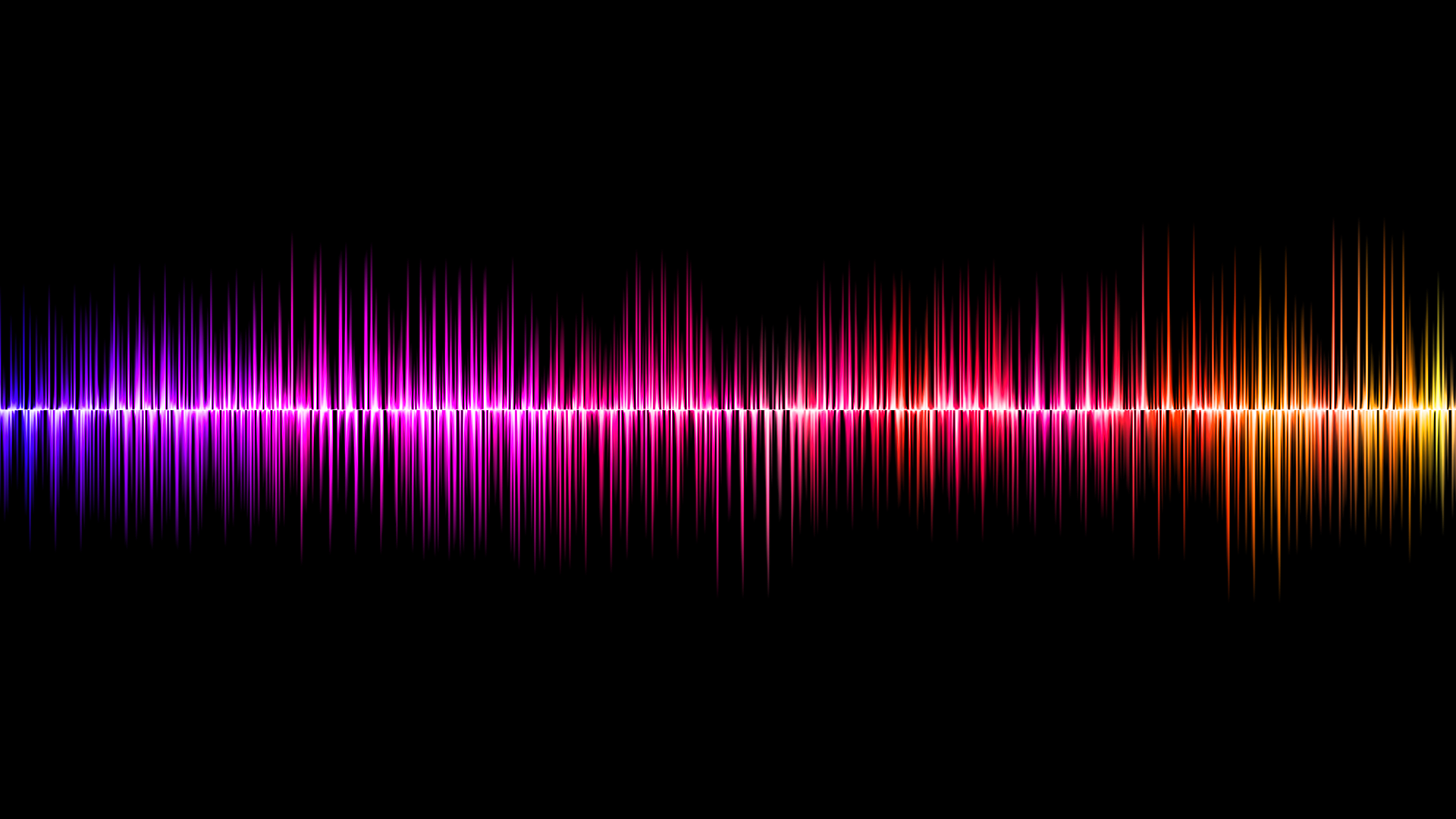 A colorful soundwave.