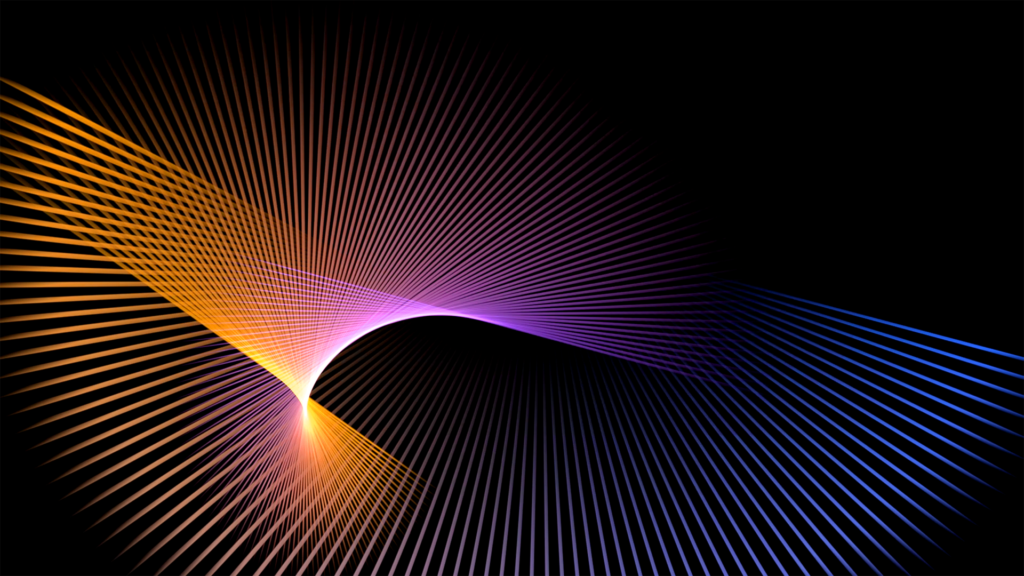 A kind of star- or wave-like vector graphic radiating outward.