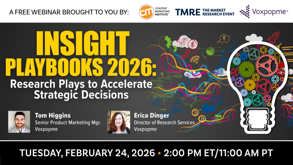Graphic for CMI, TMRE, Voxpopme webinar
