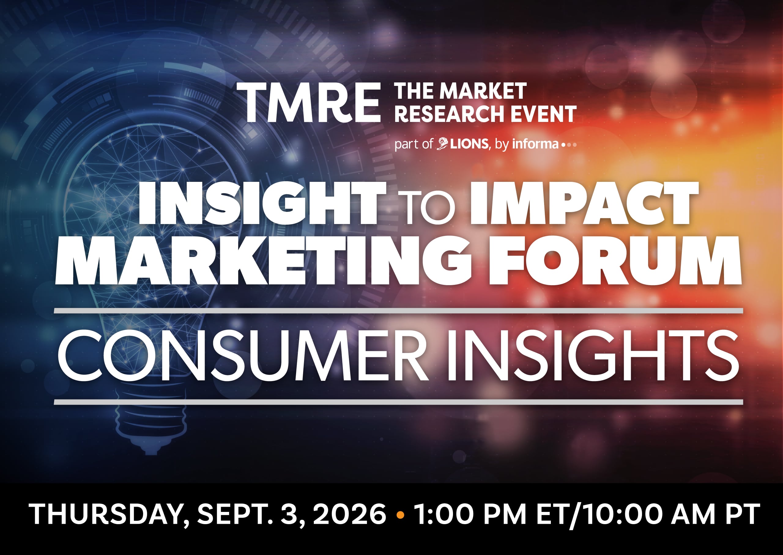 TMRE Insight to Impact webinar ad.